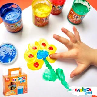 Vopsea pentru pictura cu degetele Carioca Baby Finger Paint 2+