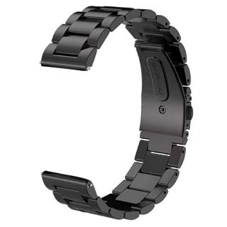 Bratara Metalica ALTY 22mm compatibila cu Samsung Galaxy Watch Huawei Watch GT 2, Negru