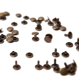 Set 50 riveti fata dubla 9mm, bronz