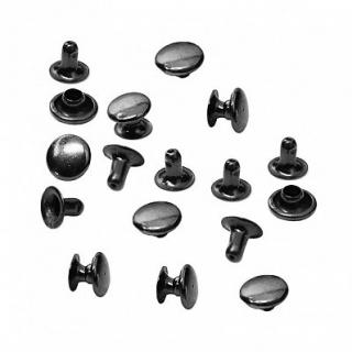 Set 50 riveti simpli, negru 7mm