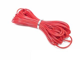 Snur rotund cerat 2mm rosu
