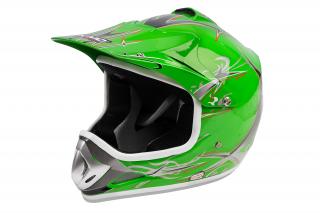 Casca protectoare pentru copii cu ventilatie Xtreme Kimo Cross, verde