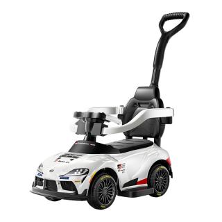 Masinuta premergator pentru copii, 3 in 1, Toyota GR Supra GT4 30W 6V, alba