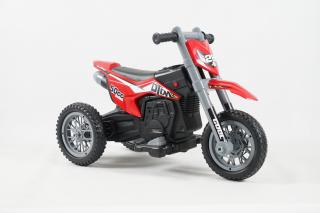 Motocicleta electrica cu 3 roti, Kinderauto Enduro 60W 12V STANDARD, culoare rosu