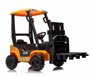 Motostivuitor electric pentru copii, licenta JCB 70W, 12V, echipat STANDARD, galben