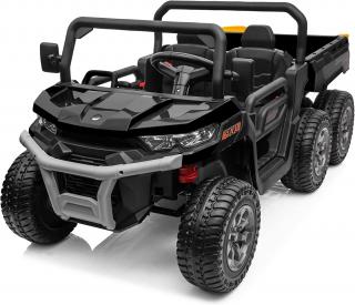 UTV electric pentru 2 copii Kinderauto Farm Tractor 6x6 180W 12V premium, culoare Neagra