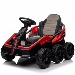 UTV electric pentru 2 copii Kinderauto MoonRider 6x6 180W 24V premium, rosu