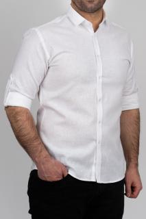 Camasa barbati alba slim fit din in PREMIUM