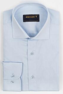 Camasa barbati regular fit bleu CONFORT - 2XL-4XL