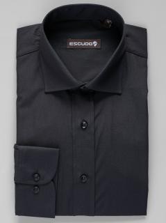 Camasa barbati regular fit neagra 2XL