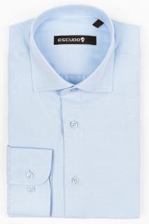 Camasa barbati slim fit bleu Oxford 2XL