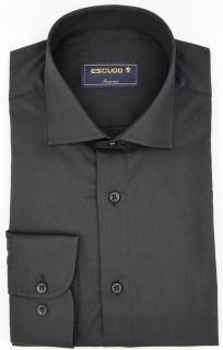 Camasa barbati slim fit neagra PLATINUM-EASY CARE