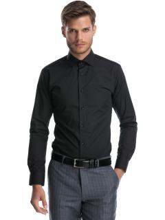 Camasa barbati slim fit neagra