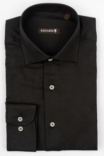 Camasa barbati slim neagra Oxford