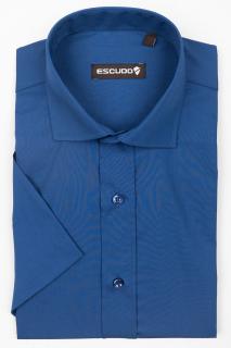 Camasa maneca scurta 2XL-3XL albastru inchis regular