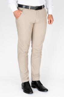 Pantaloni barbati chino slim bej