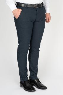 Pantaloni barbati chino slim bleumarin