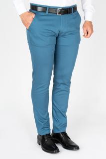 Pantaloni barbati chino slim turcoaz