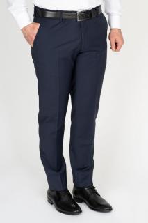 Pantaloni barbati slim stofa bleumarin 100% lana