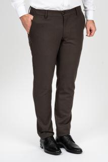 Pantaloni barbati stofa maro slim fit