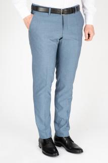 Pantaloni barbati stofa slim albastru-stone