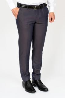 Pantaloni barbati stofa slim bleumarin-maro