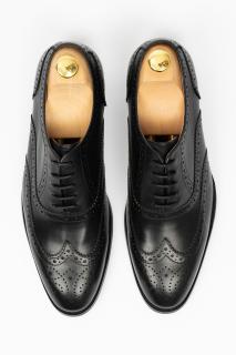 Pantofi barbati eleganti negri Brogue