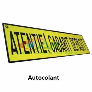 Autocolant -Atentie! Gabarit depasit!- trailer