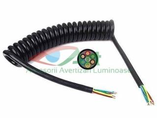 Cablu electric spiralat 7 fire, 2m, PS7 6x1+1.5 2m