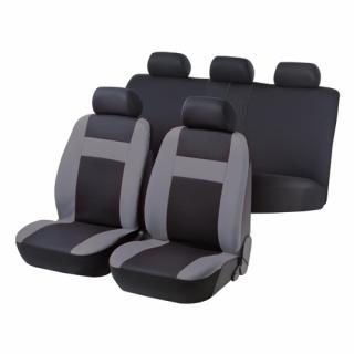 Huse scaun Car Comfort 12buc - Negru Gri