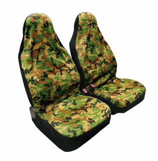 Huse scaun fata Camouflage 2buc