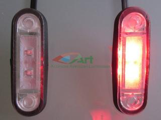 Lampa de contur a gabaritului pentru vehicule FT-015 Rosie bull-bar