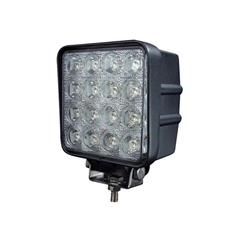 Lampa de lucru 16x LED patrat 12   24V