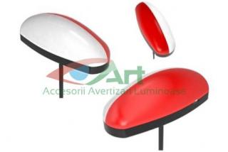 Lampa gabarit aplicata alb rosu NEON V5002