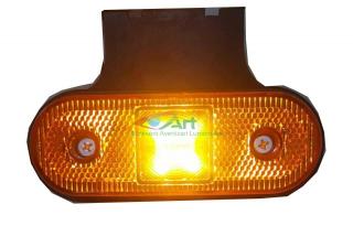 Lampa laterala cu suport 4 LED- 12 24V Galben FR0193