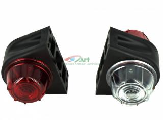 Lampa laterala gabarit cu LED Rosu-Alb 24V