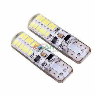 Led auto T10 cu 28 SMD cu Stroboscop Alb-albastru