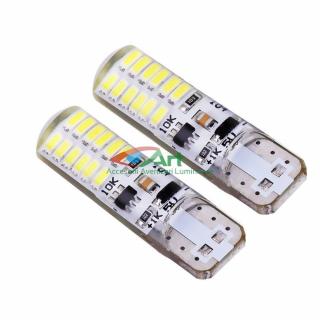 Led auto T10 cu 28 SMD cu Stroboscop Albastru