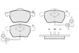 Placute frana fata TRW - Audi A4 A6, Seat Exeo, Skoda Superb, VW Passat