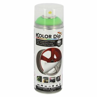 Vopsea spray cauciucata Kolor Dip 400ml - Fluor green