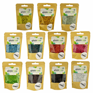 Granule din sticla reciclata GlassRoxx Small 500 gr