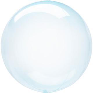 Balon bobo transparent albastru 90 cm