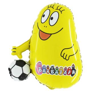 Balon folie Barbazu galben 75 cm