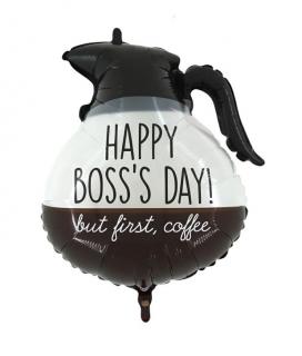 Balon folie ceasca de cafea Boss 60 cm