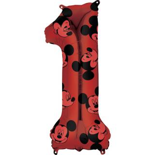 Balon folie cifra 1 Mickey Mouse Forever 66cm