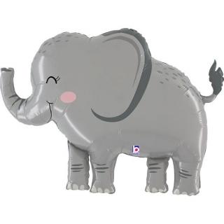 Balon folie corp elefant gri 112 cm
