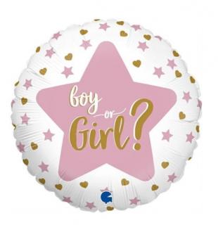 Balon folie Dezvaluire sex   Gender reveal   Boy or Girl 46 cm