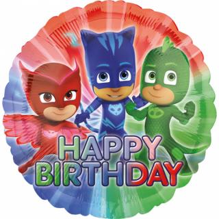 Balon folie Eroi in Pijama Happy Birthday 43cm 026635346733