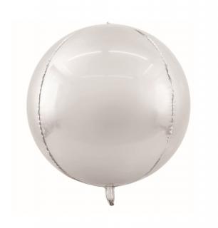 Balon folie Glob Sfera orbz argintiu 55   25 cm