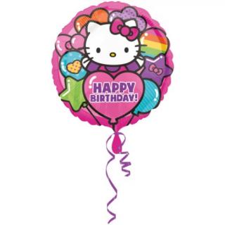 Balon folie Hello Kitty Rainbow Happy Birthday 43cm